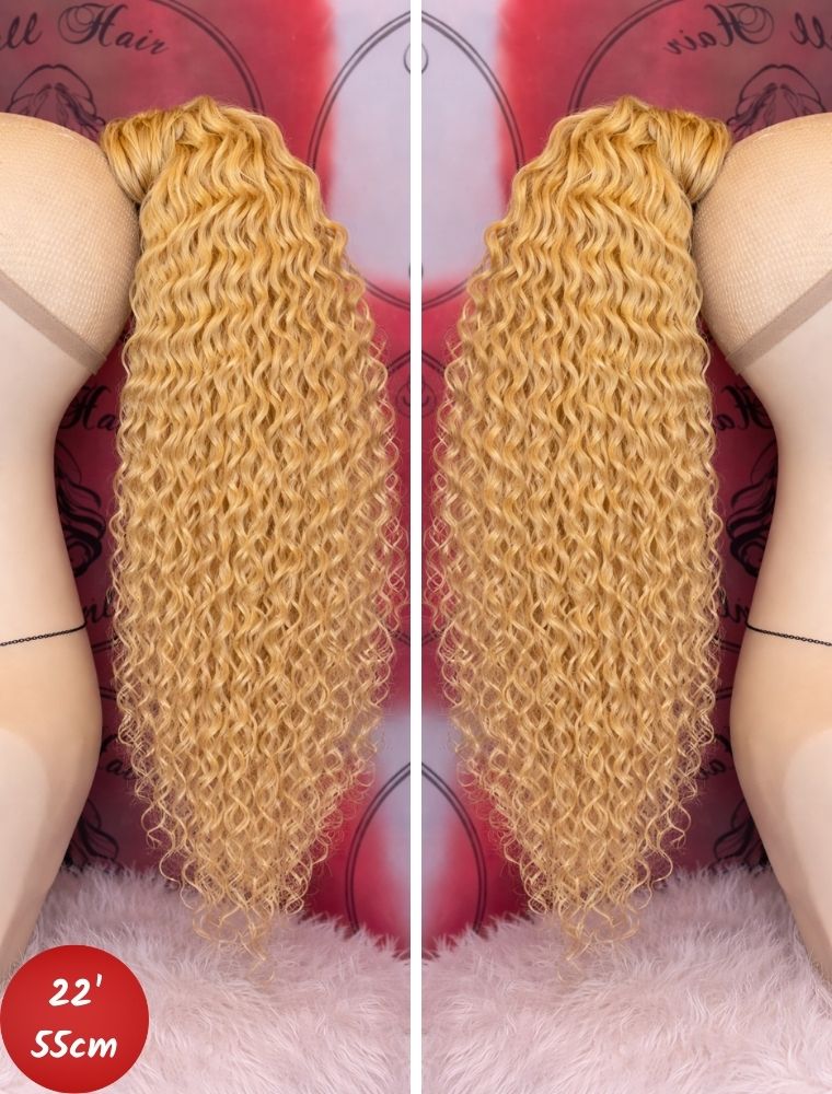 Human Hair Ponytail – Wrap-Around Method, Inner Comb and Velcro Finish Strap.