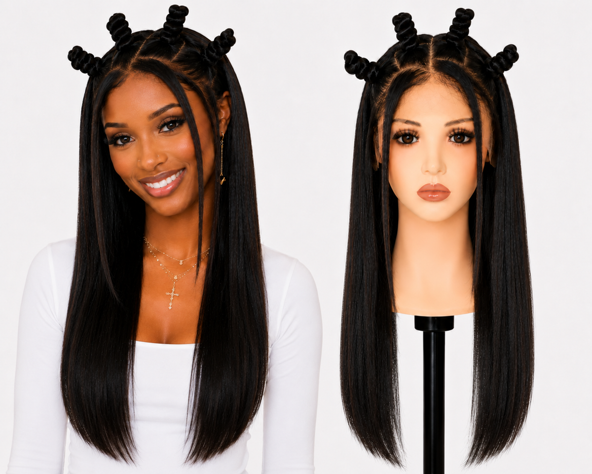 Full Lace wig Human hair with aligned cuticle Natural color