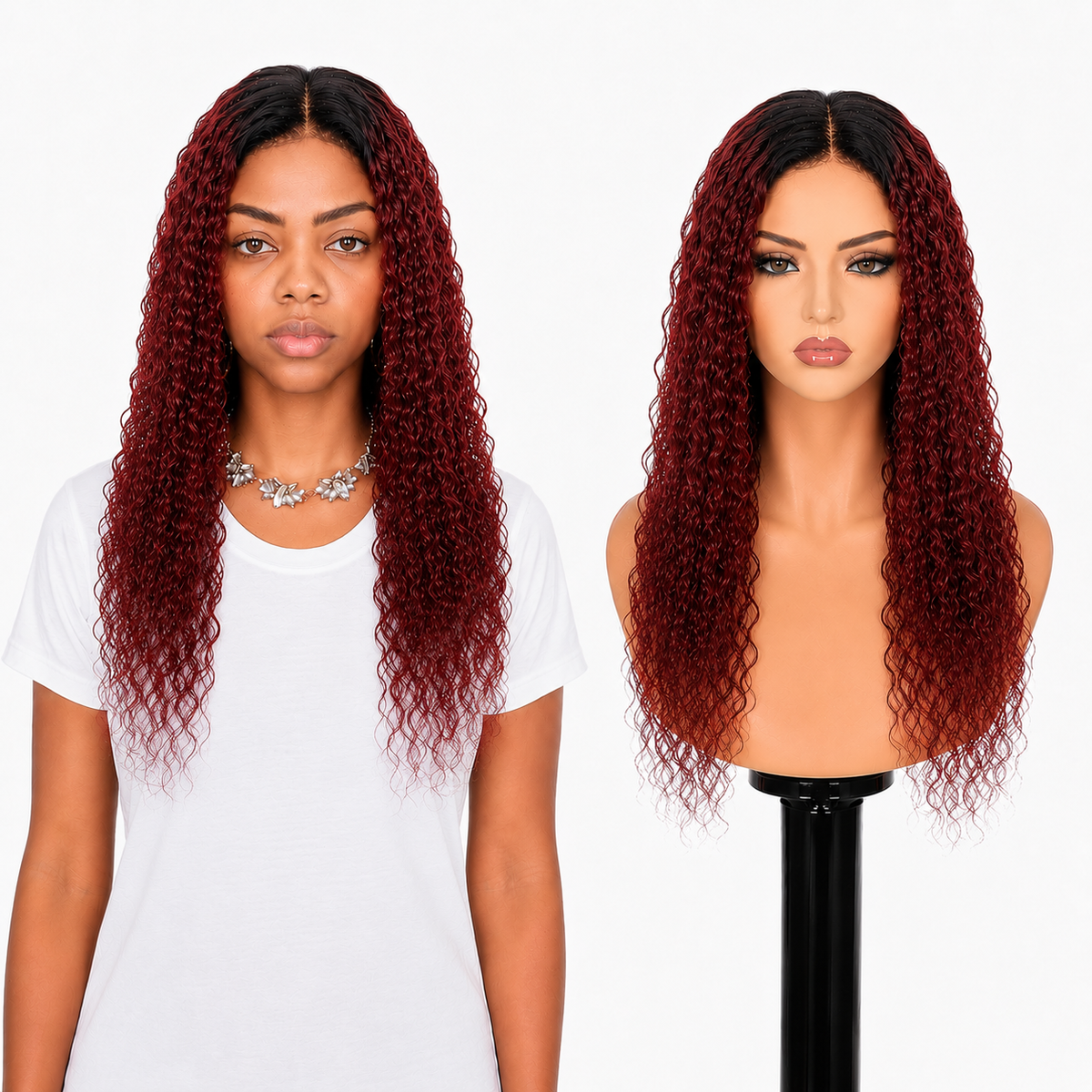 Lace front Human hair with aligned cuticle