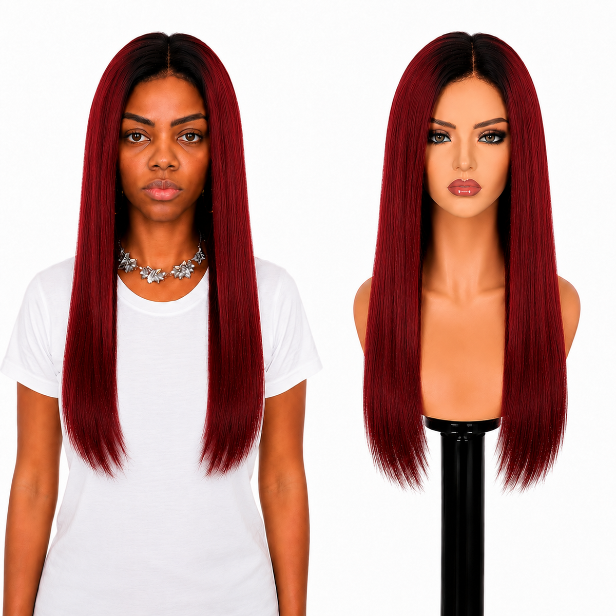Lace front Human hair with aligned cuticle