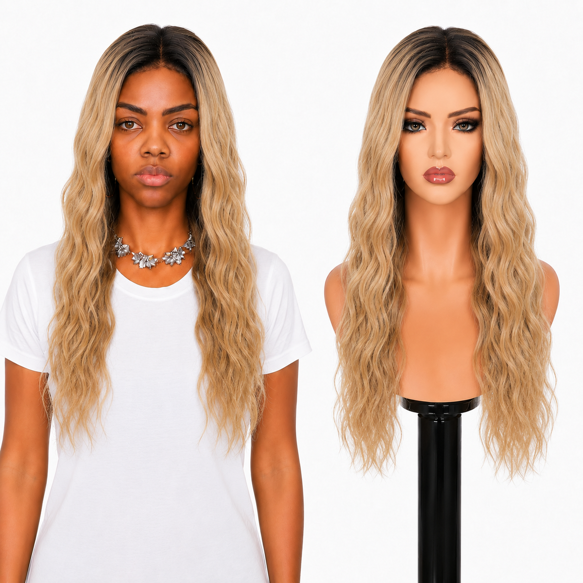 Lace front Human hair with aligned cuticle