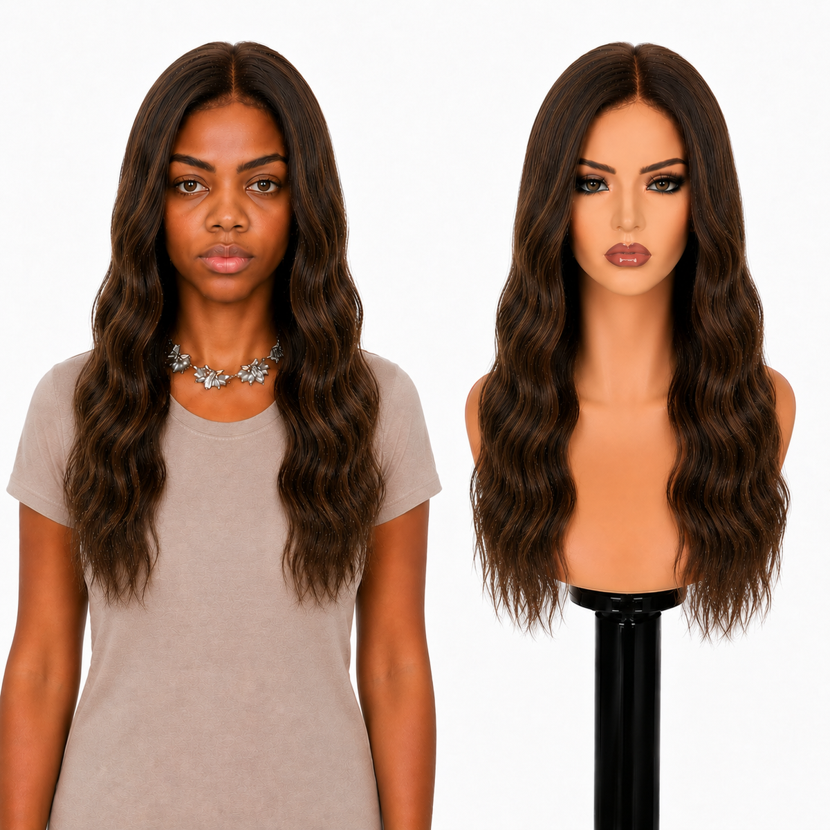 Lace front Human hair with aligned cuticle