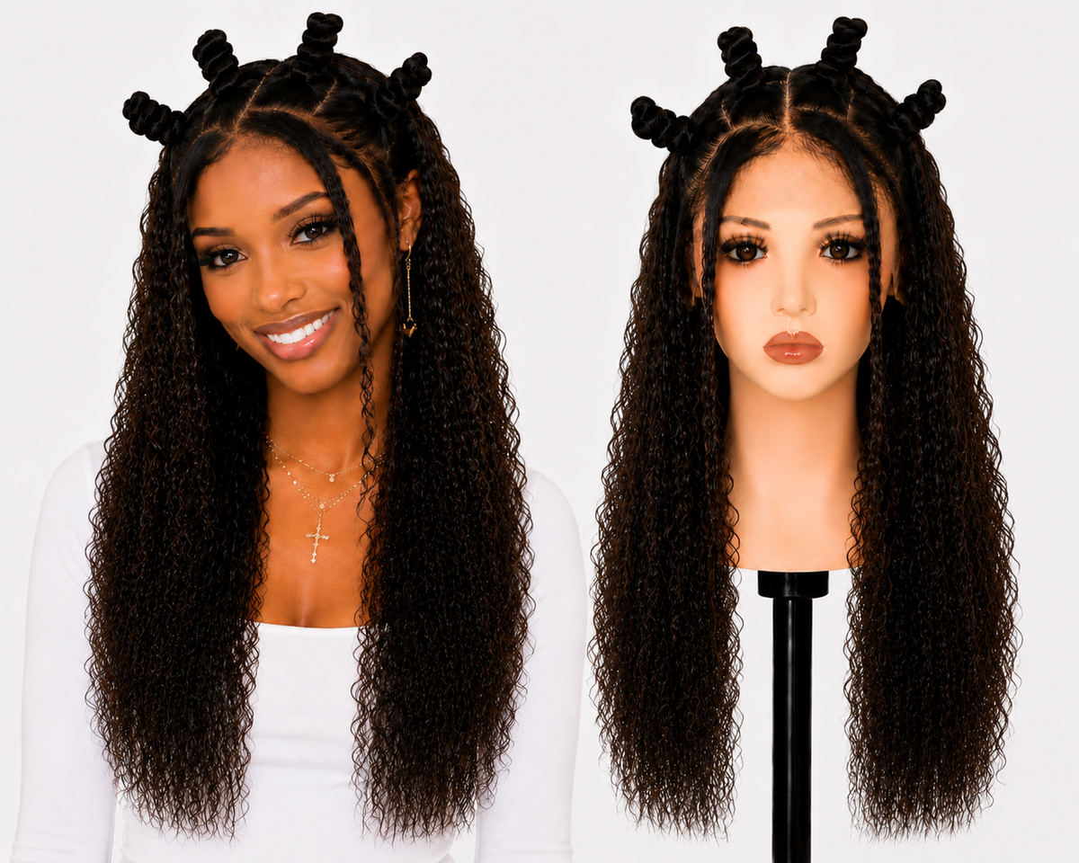 Full Lace wig Human hair with aligned cuticle Natural color
