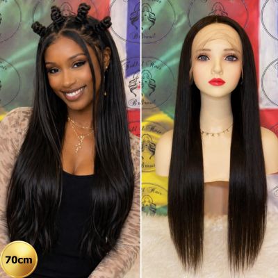 28" (70 cm) Lace Wig – Brazilian Human Hair