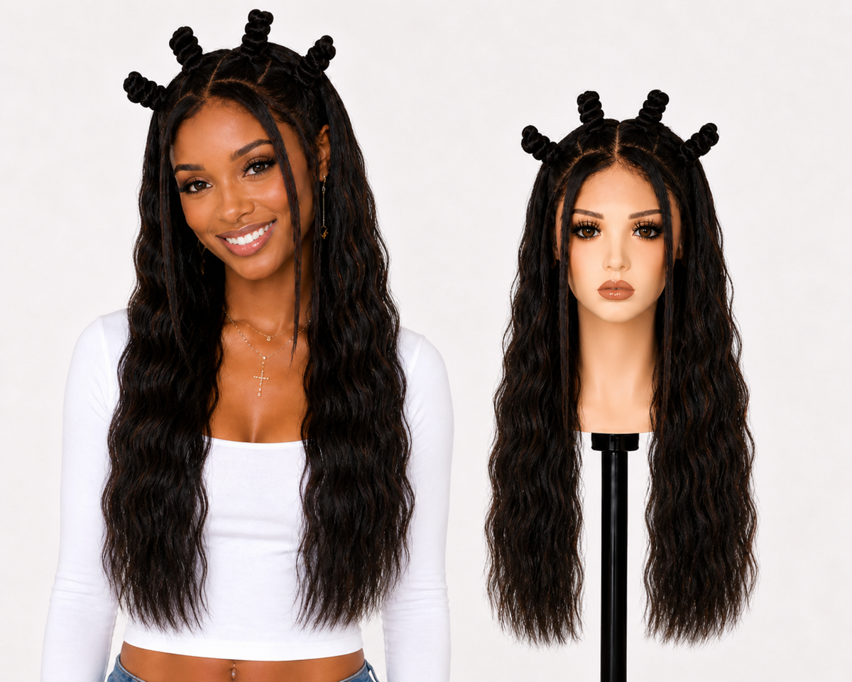 Full Lace wig Human hair with aligned cuticle Natural color