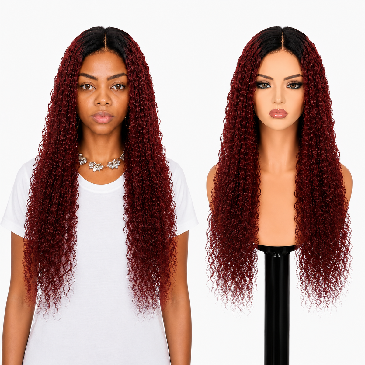 Lace front Human hair with aligned cuticle