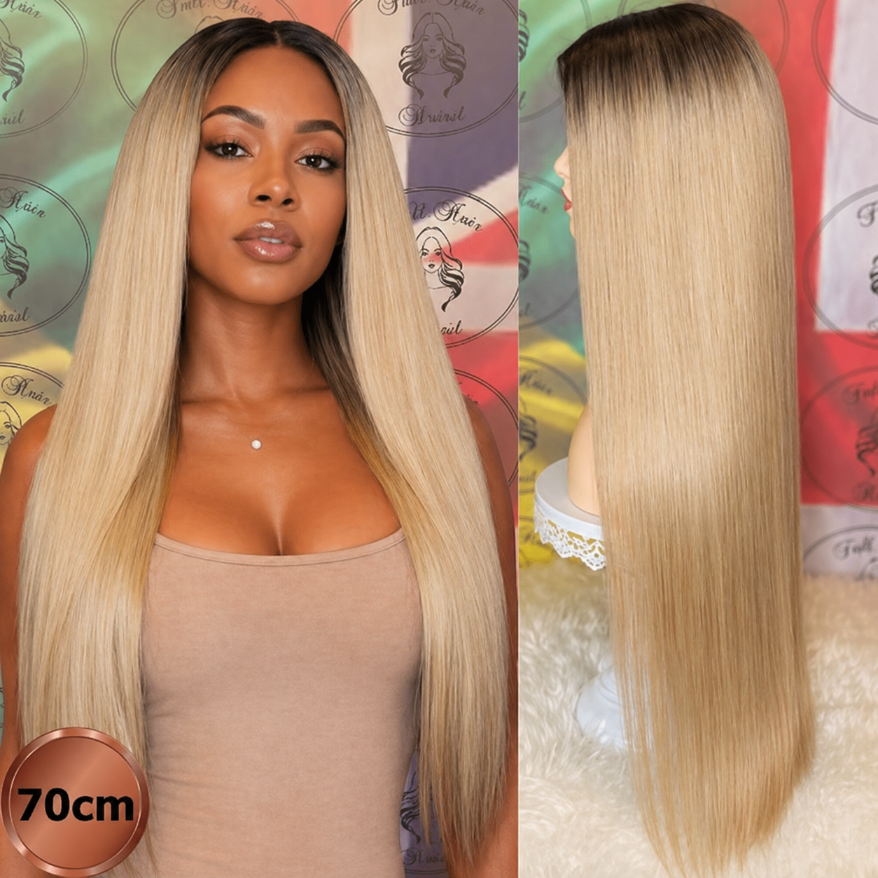 28" (70 cm) Lace Wig – Brazilian Human Hair