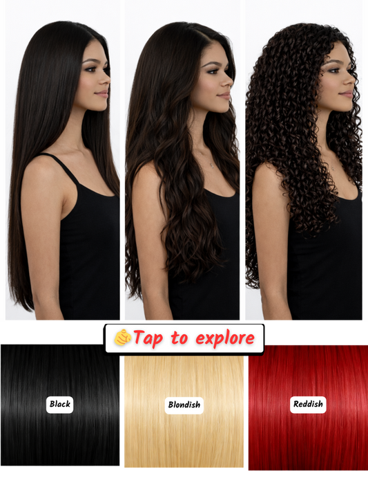 32" (80 cm) Lace Wig – Brazilian Human Hair
