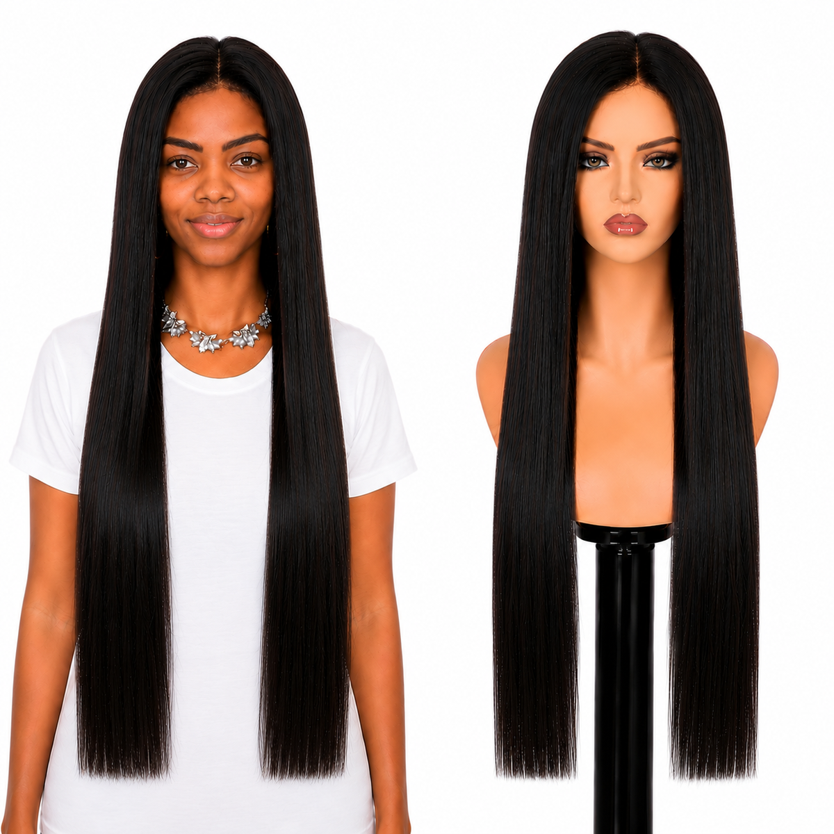 Lace front Human hair with aligned cuticle