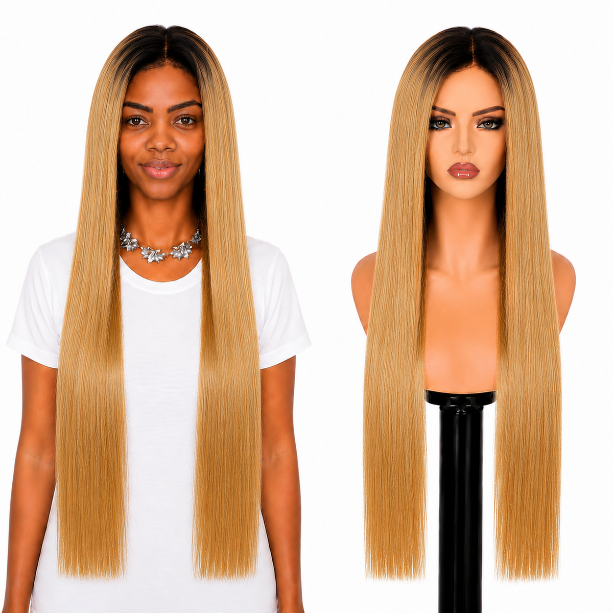 Lace front Human hair with aligned cuticle