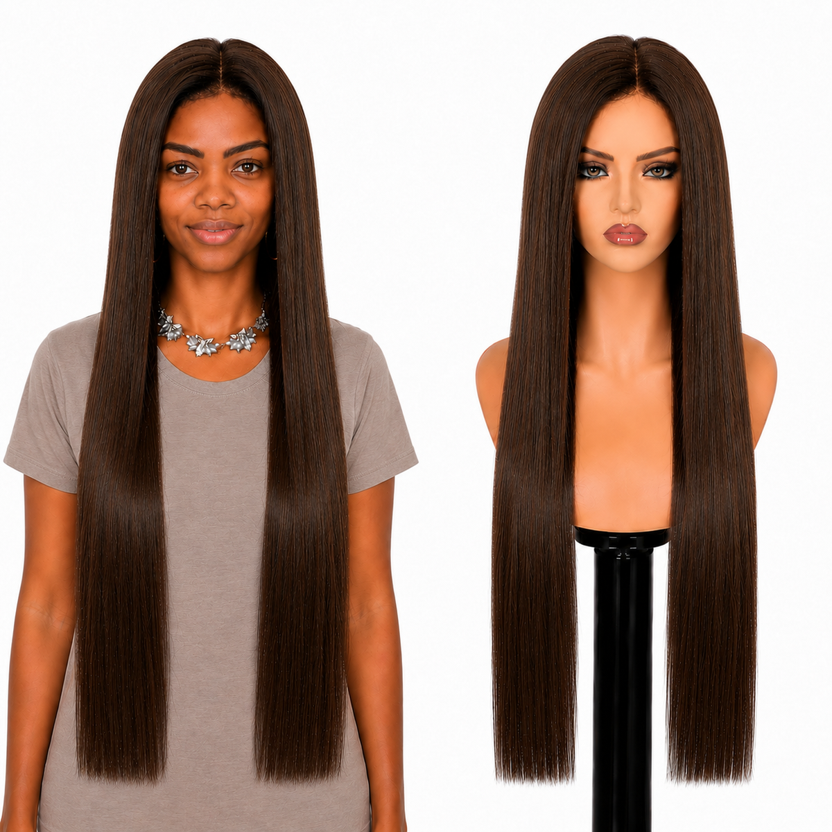 Lace front Human hair with aligned cuticle