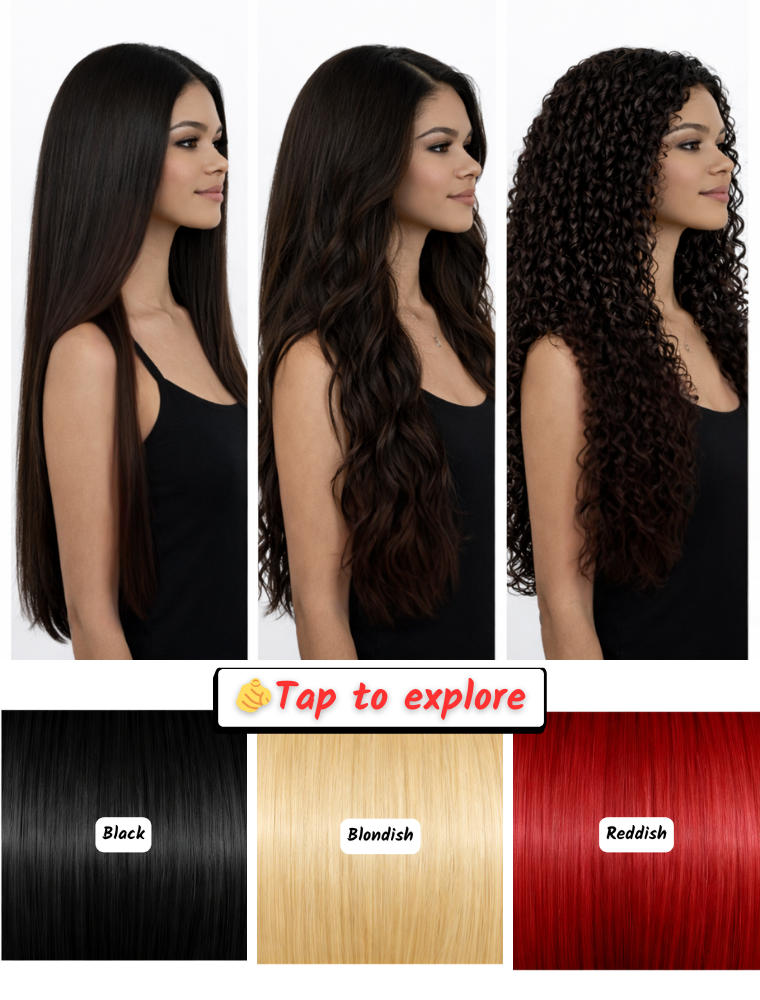 34" (85 cm) Lace Wig – Brazilian Human Hair