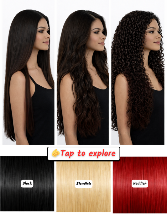 34" (85 cm) Lace Wig – Brazilian Human Hair
