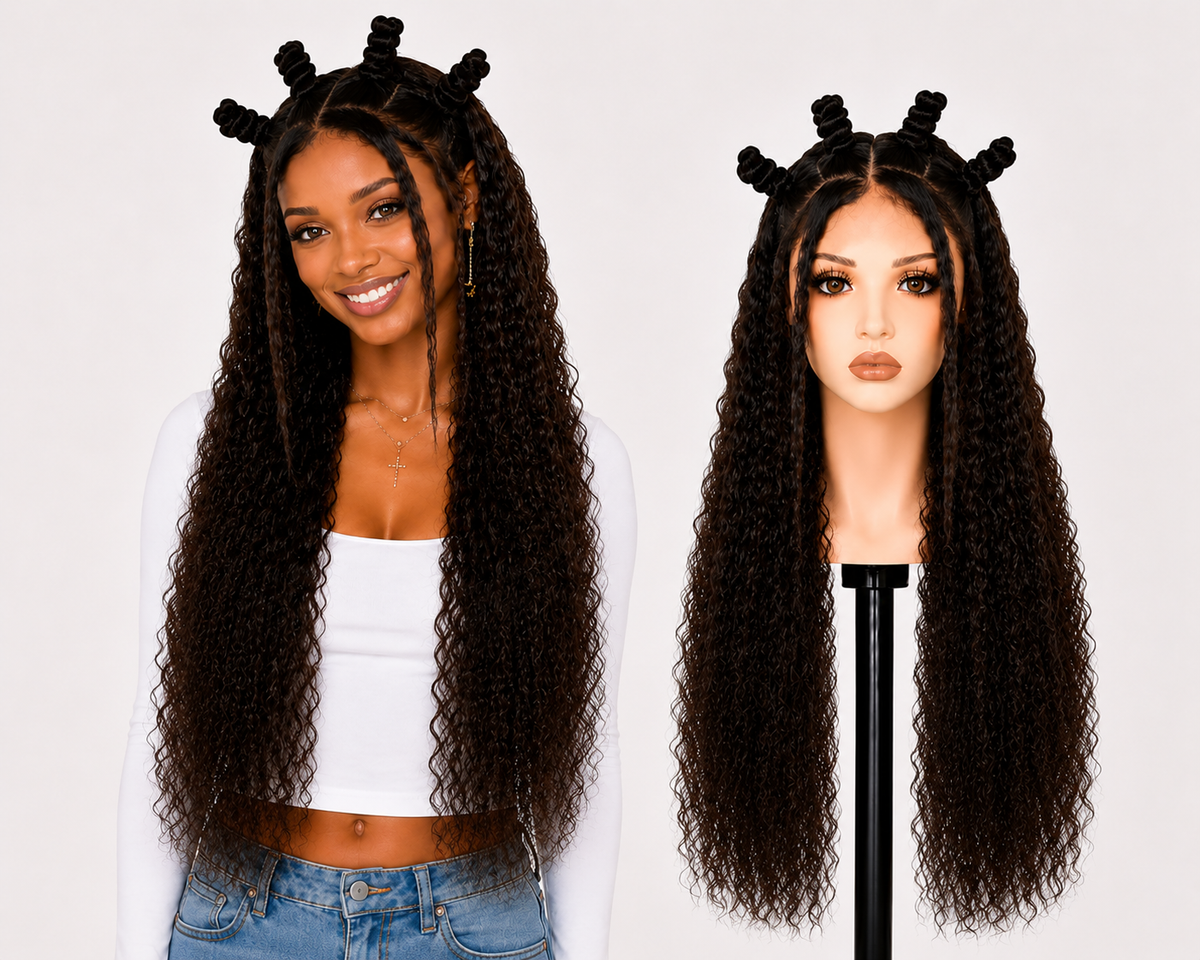 Full Lace wig Human hair with aligned cuticle Natural color