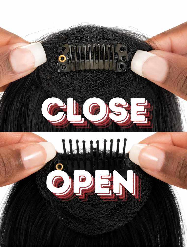 Fringe Removable Human Hair Clip-In French Neat Bang