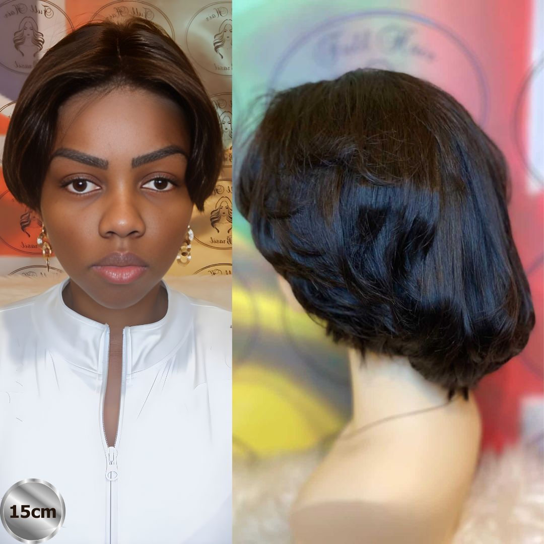 6" (15 cm) Lace Wig – Brazilian Human Hair