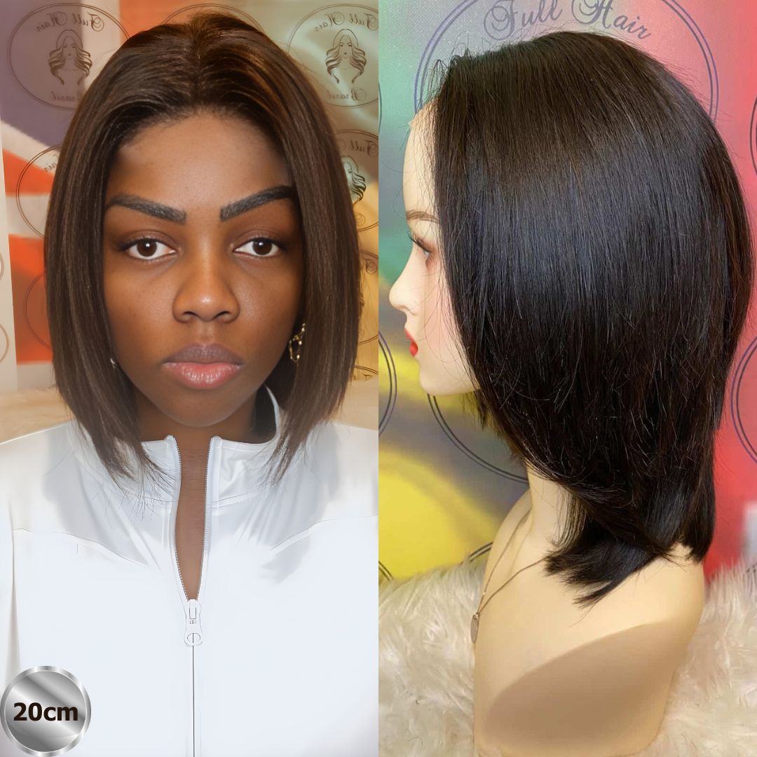 8" ( 20cm) Lace Wig – Brazilian Human Hair
