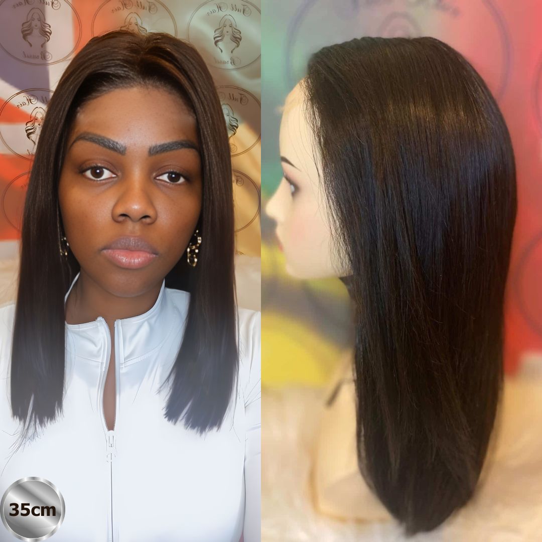 14" (35 cm) Lace Wig – Brazilian Human Hair