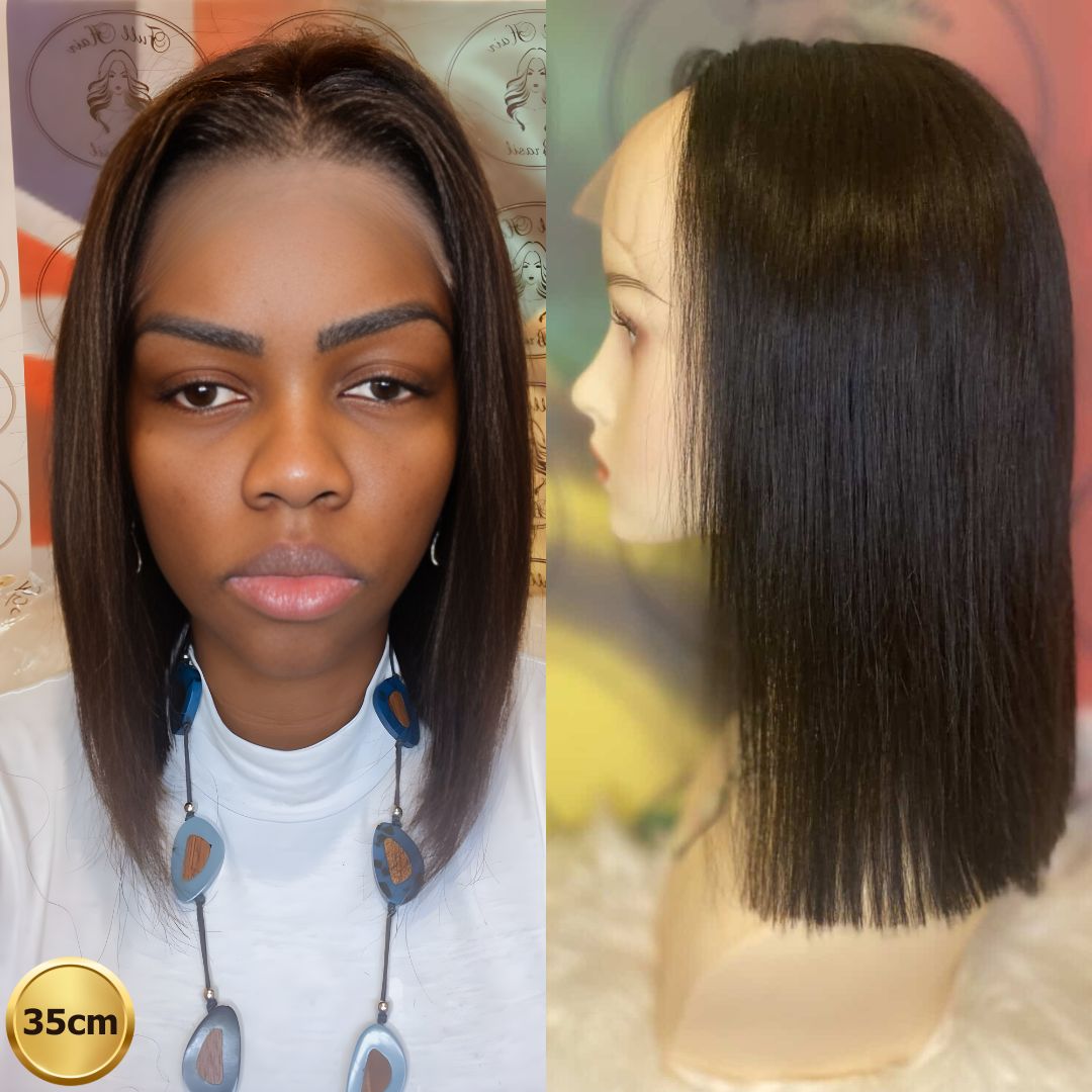 14" (35 cm) Lace Wig – Brazilian Human Hair
