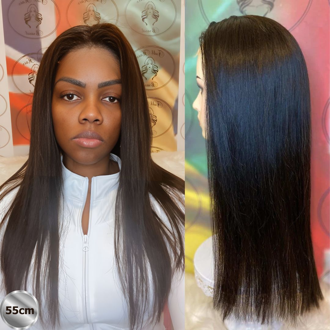 22" (55 cm) Lace Wig – Brazilian Human Hair