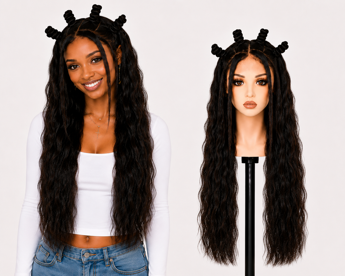Full Lace wig Human hair with aligned cuticle Natural color