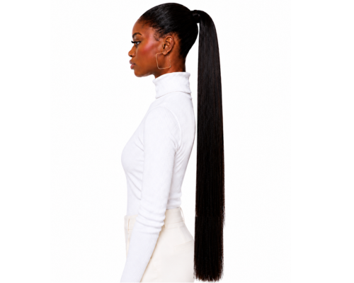 Human Hair Ponytail – Wrap-Around Method, Inner Comb and Velcro Finish Strap.