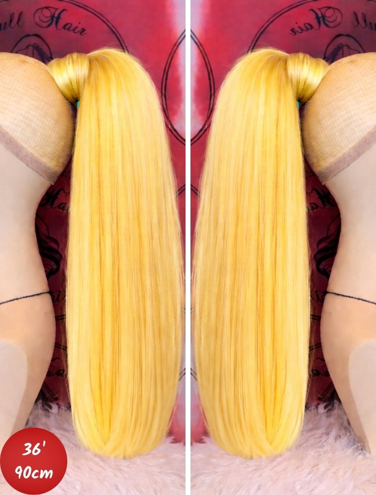 Human Hair Ponytail – Wrap-Around Method, Inner Comb and Velcro Finish Strap.