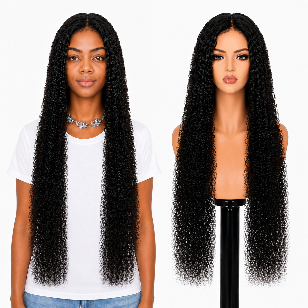 Lace front Human hair with aligned cuticle