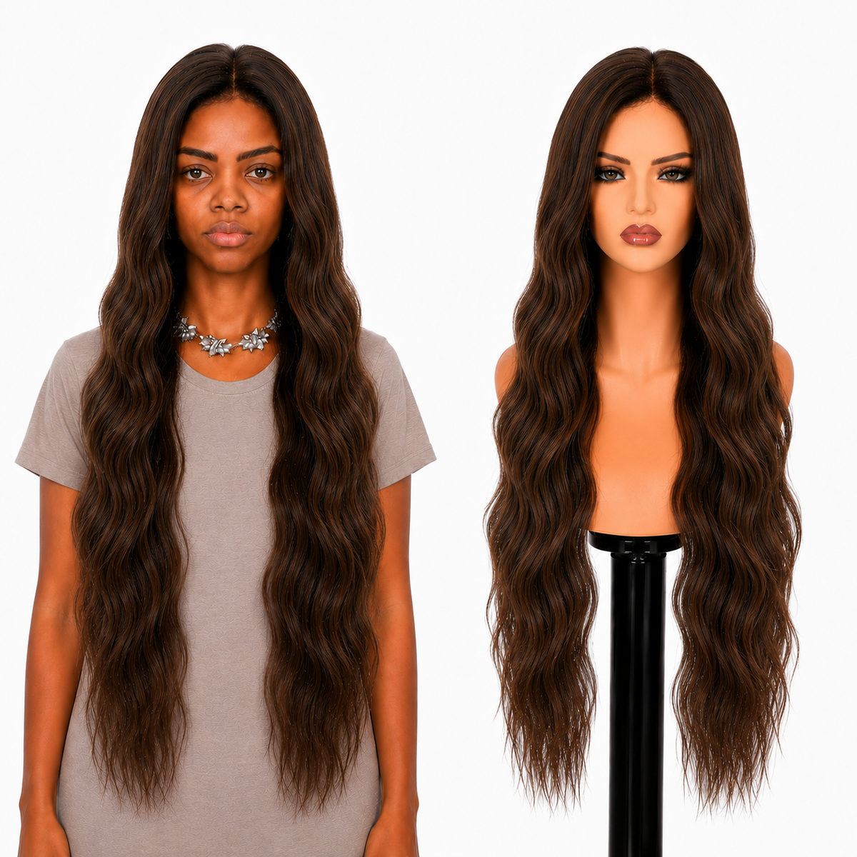 Lace front Human hair with aligned cuticle