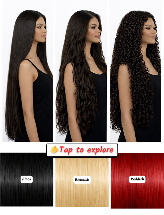 38" (95 cm) Lace Wig – Brazilian Human Hair