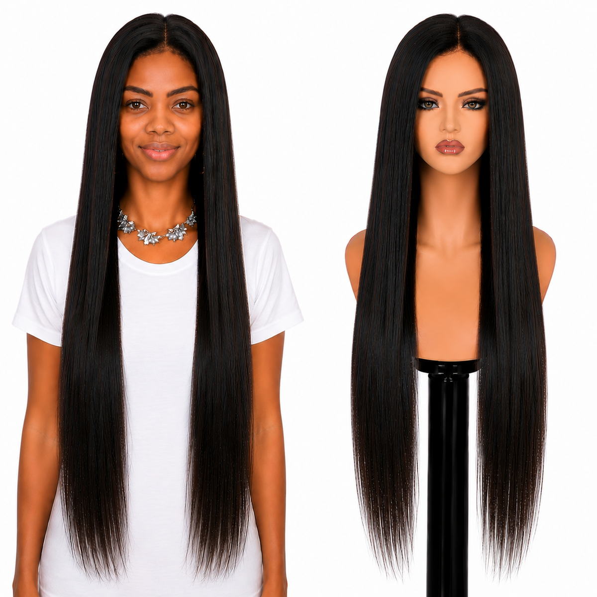 Lace front Human hair with aligned cuticle