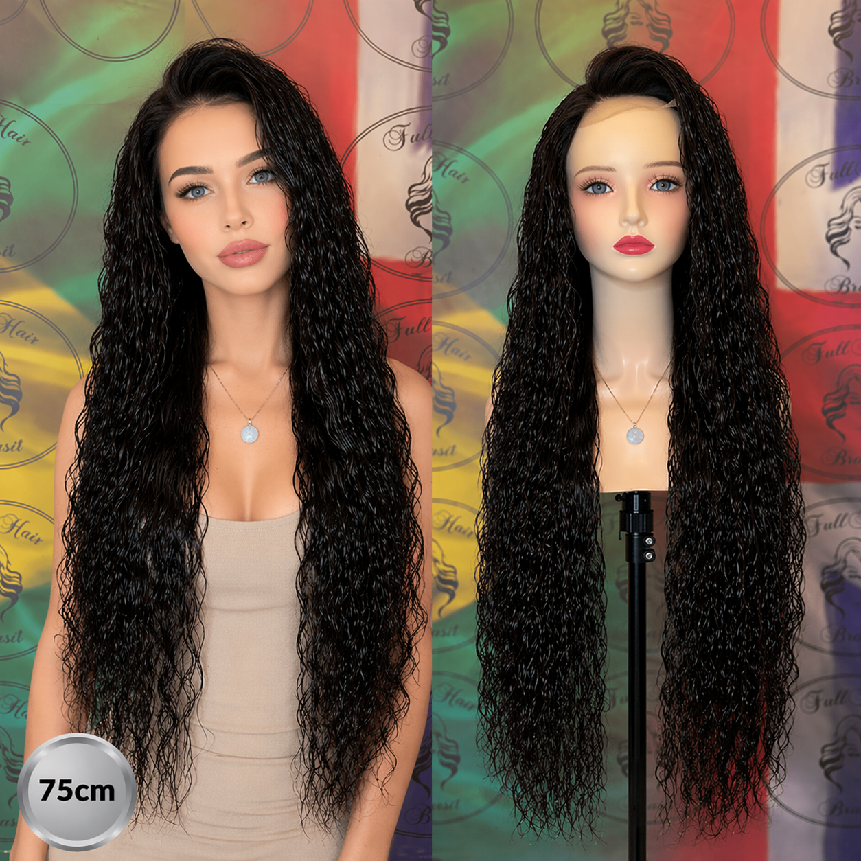 30" (75 cm) Lace Wig – Brazilian Human Hair