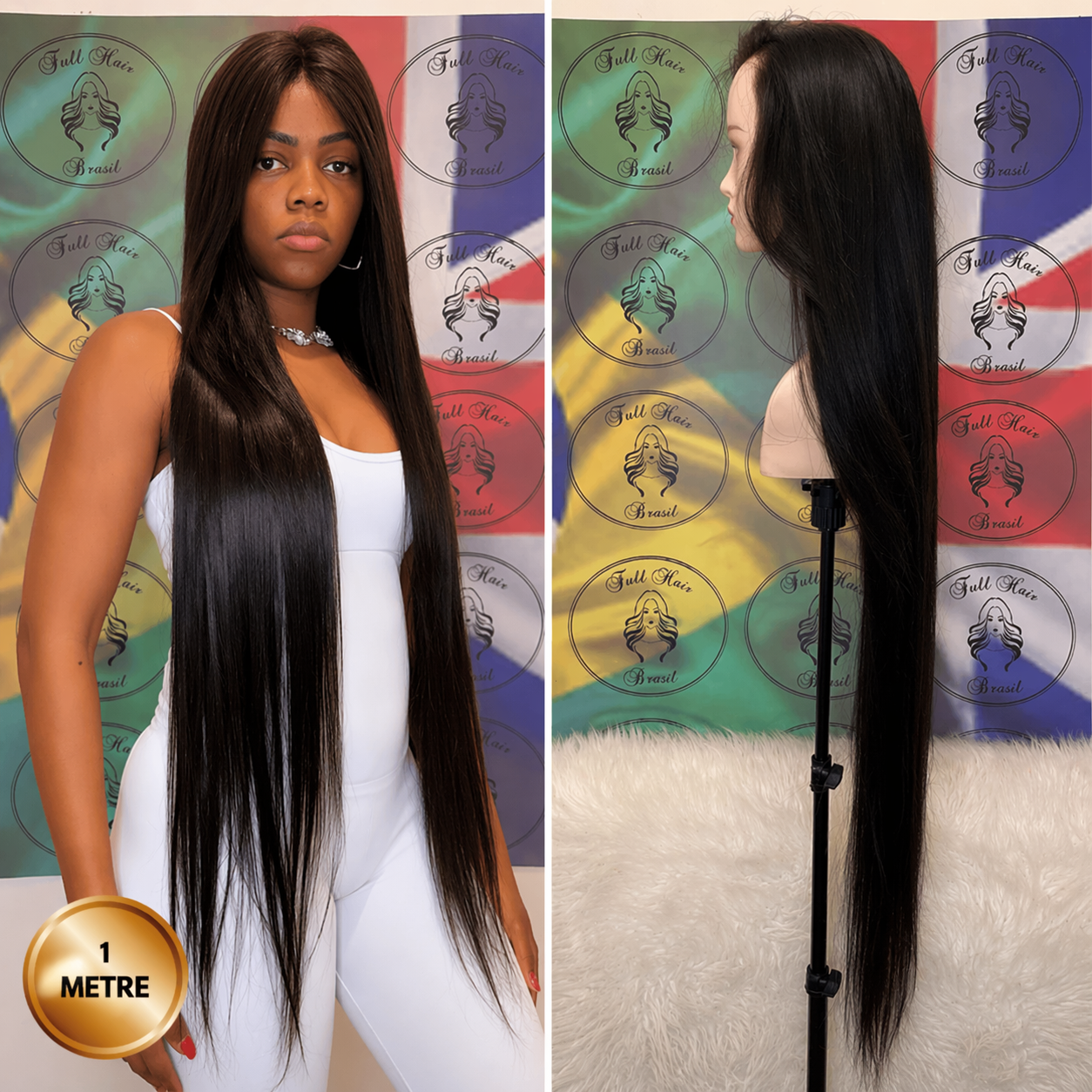 40" (1 metre) Lace Wig – Brazilian Human Hair