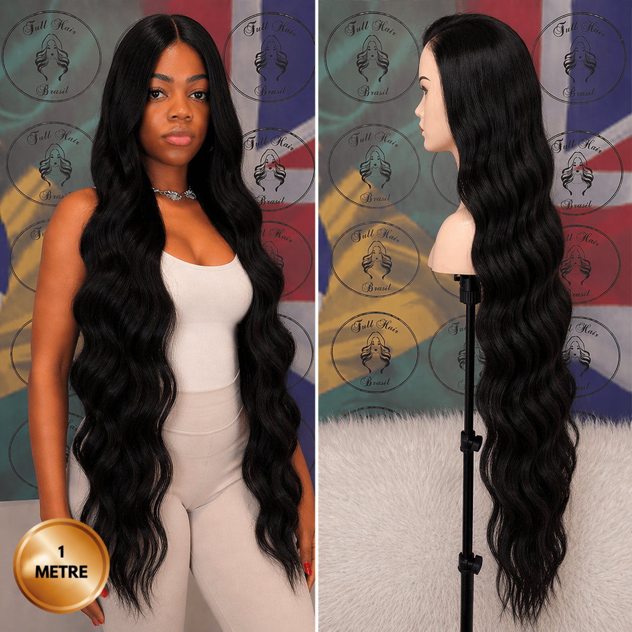 40" (1 metre) Lace Wig – Brazilian Human Hair