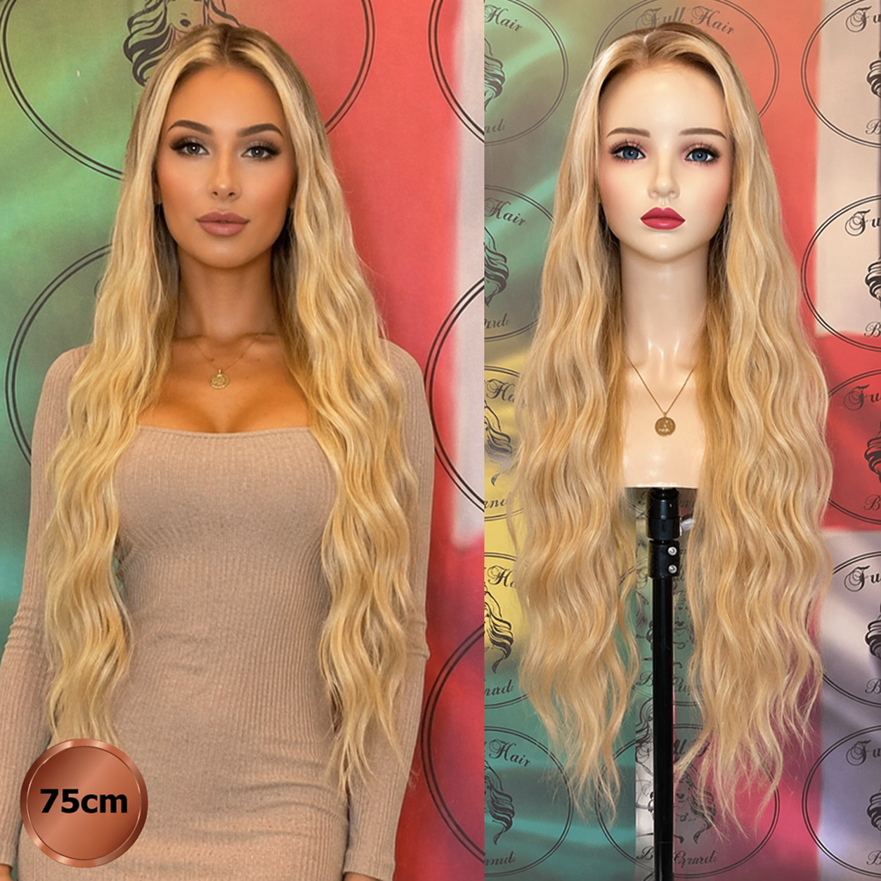 30" (75 cm) Lace Wig – Brazilian Human Hair