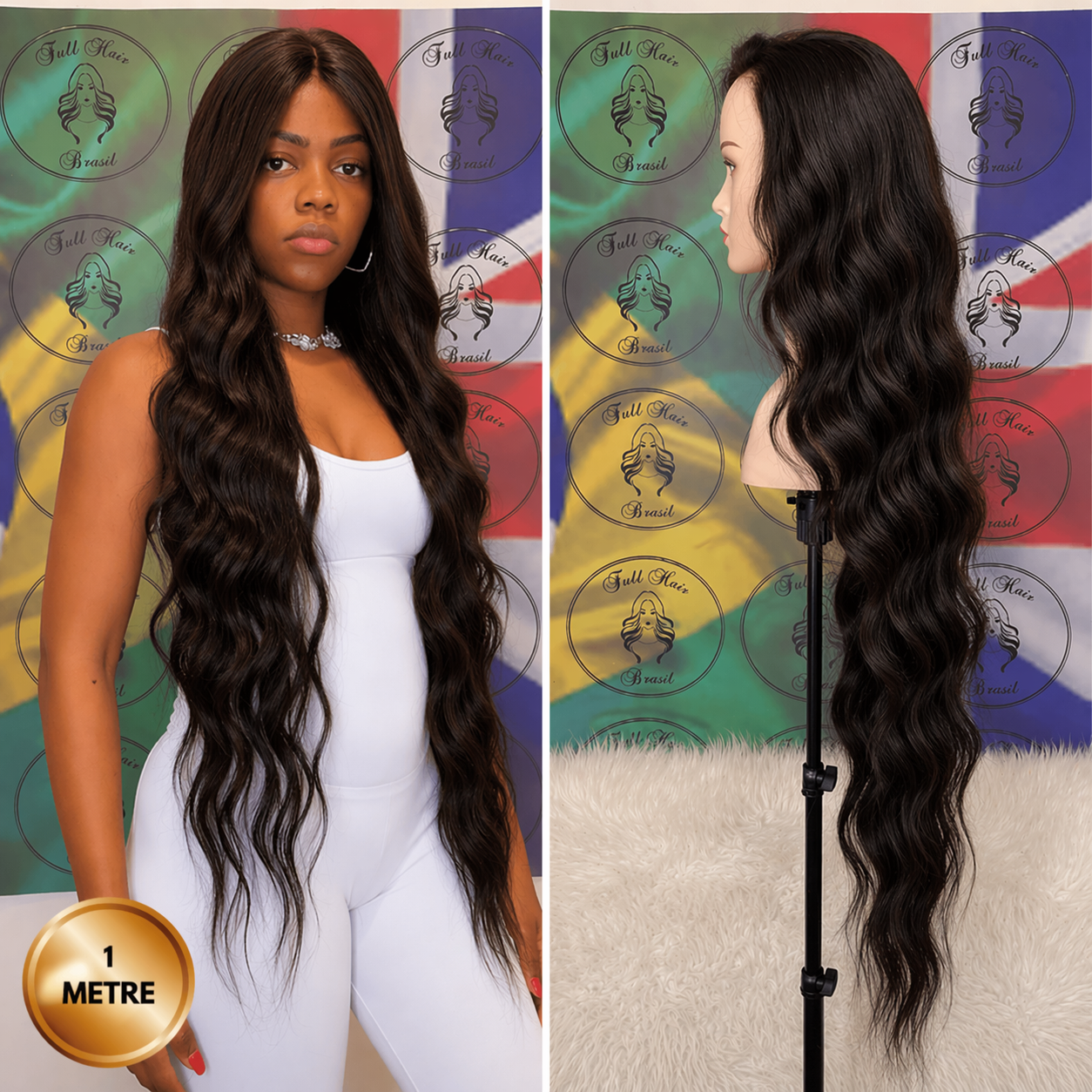 40" (1 metre) Lace Wig – Brazilian Human Hair