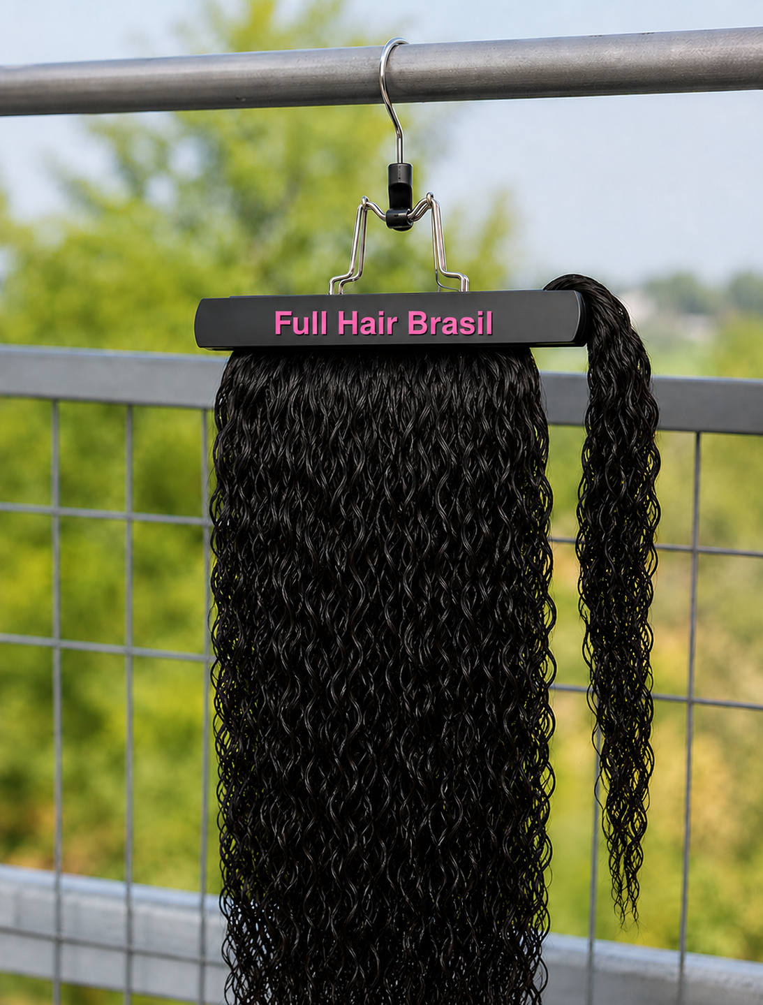 Human Hair Ponytail – Wrap-Around Method, Inner Comb and Velcro Finish Strap.