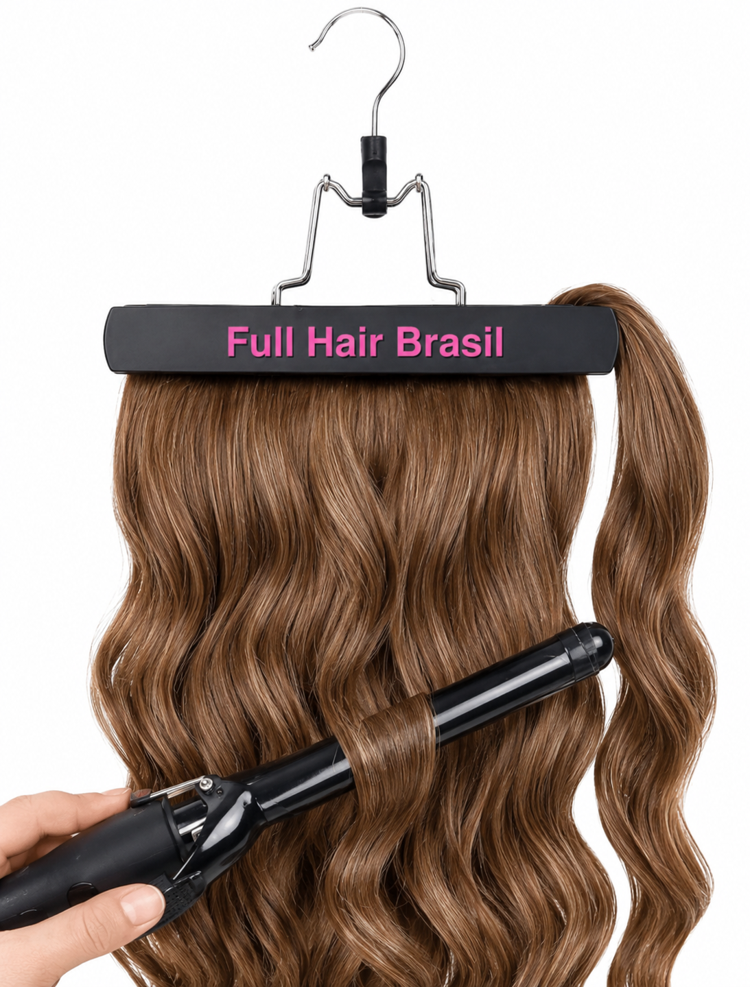 Human Hair Ponytail – Wrap-Around Method, Inner Comb and Velcro Finish Strap.