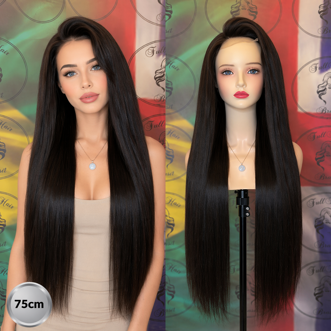 30" (75 cm) Lace Wig – Brazilian Human Hair