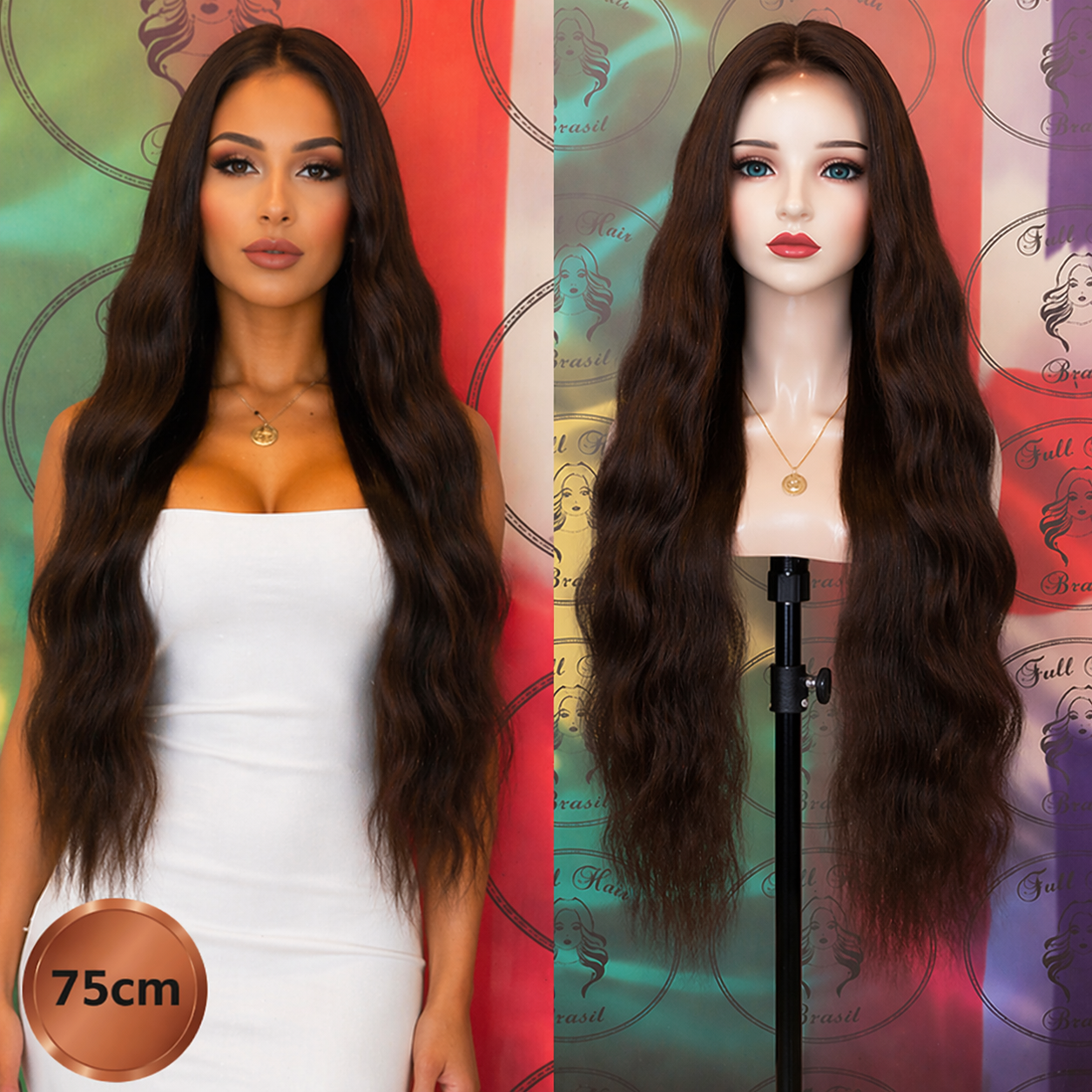 30" (75 cm) Lace Wig – Brazilian Human Hair