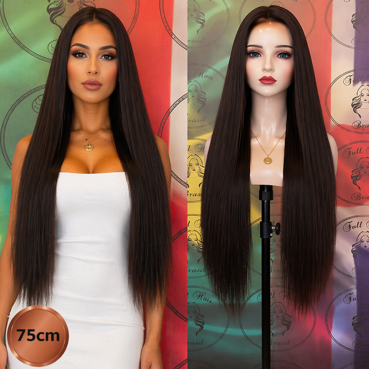 30" (75 cm) Lace Wig – Brazilian Human Hair