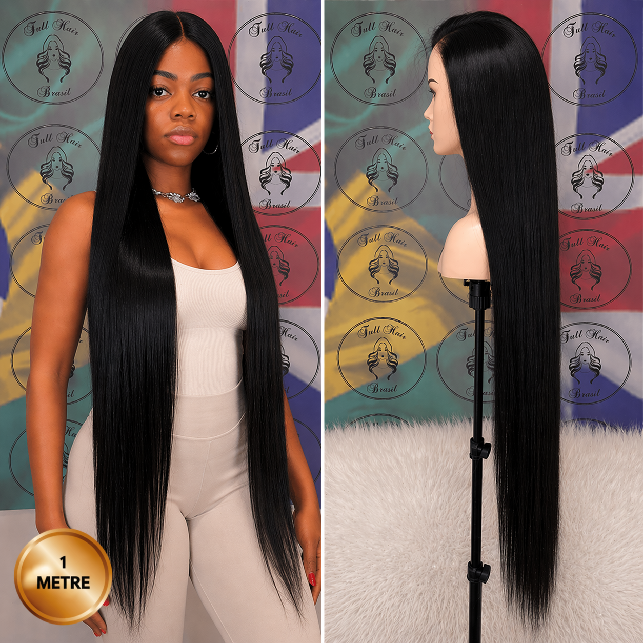 40" (1 metre) Lace Wig – Brazilian Human Hair