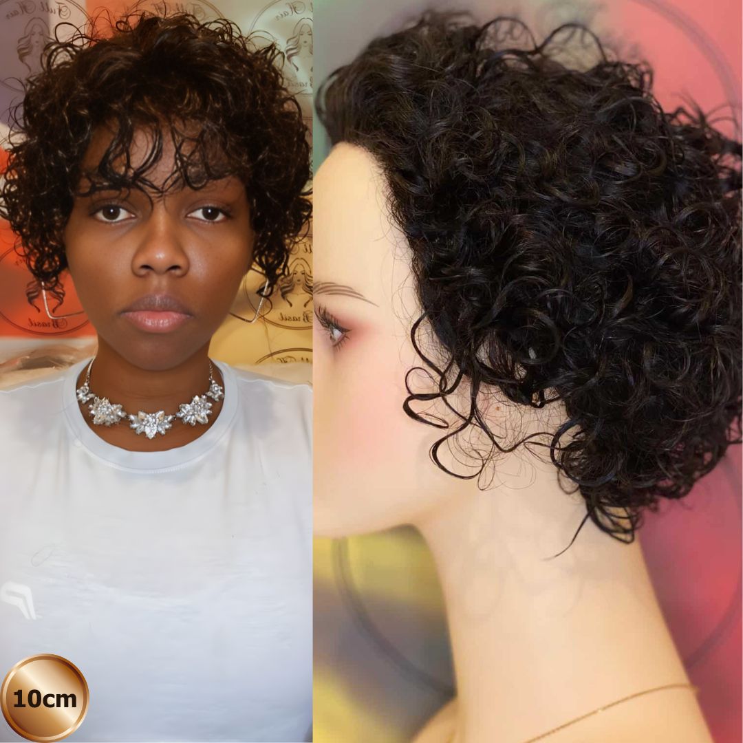 4" (10 cm) Lace Wig – Brazilian Human Hair