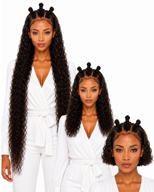 Natural brown curly full lace human hair wig — cover