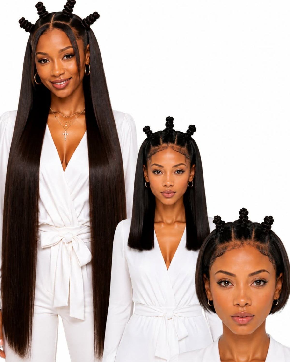 Natural brown straight full lace human hair wig — cover