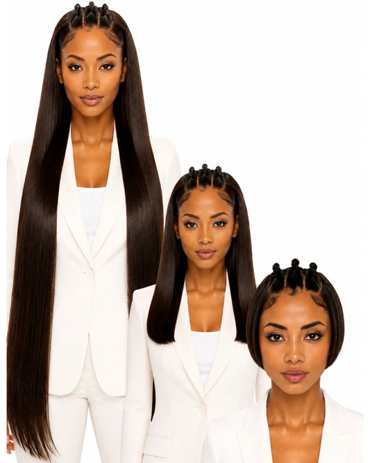 Natural brown straight HD human hair lace wig — collection cover