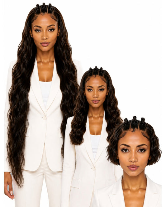 Natural brown wavy HD human hair lace wig — collection cover