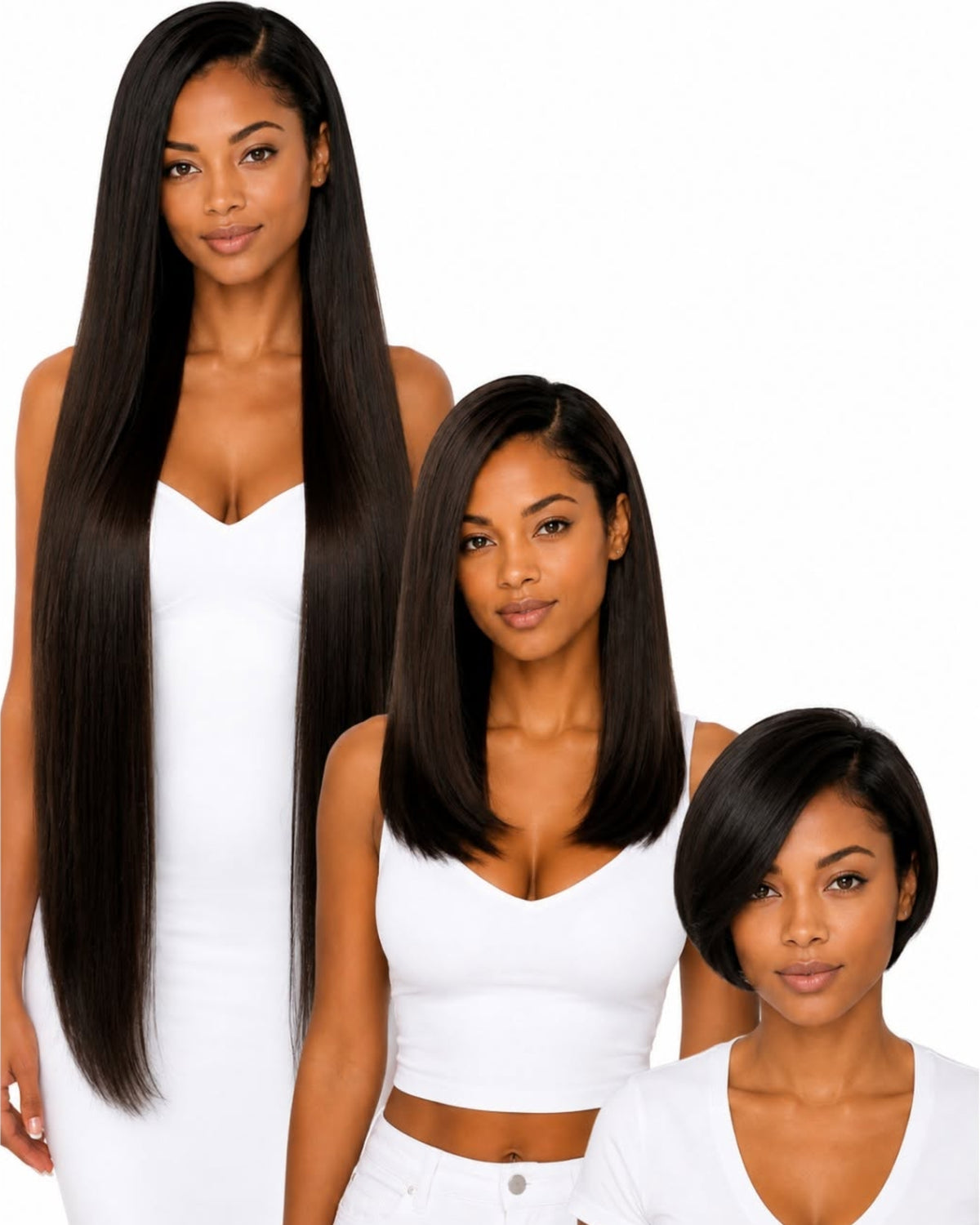 Natural brown straight transparent lace front human hair wig — cover